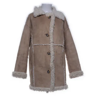 Shearlingjacka (Beige, Vit) från Urban Outfitters Polyester