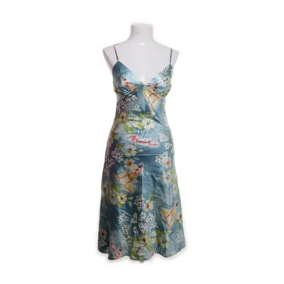 Dress (Blue, Multicolored) from Amor & Psyche Silk, Elastane