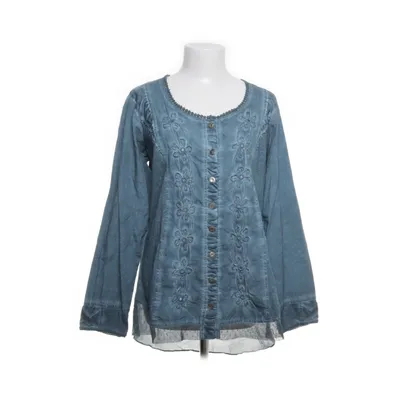 Blouse (Blue) from Body Needs Cotton, Polyester, Nylon