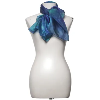 Shawl (Blue, Green, Multicolored) from Yesildal Ipek Silk