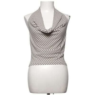 Halter neck top (Beige, Black) from H&M Elastane, Polyester