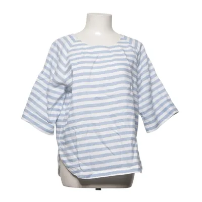 Bluse (Blau, Weiß) von Trenery Leinen