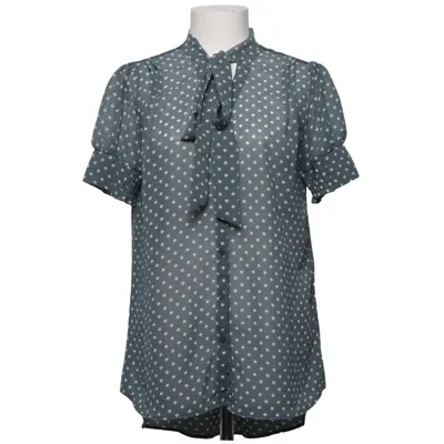 Knytblus (Blå, Vit) från Yumi Polyester