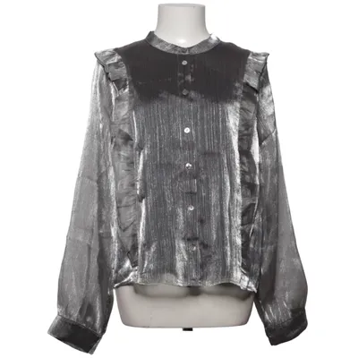 Blouse (Gray) from Selected Femme Elastane, Polyester