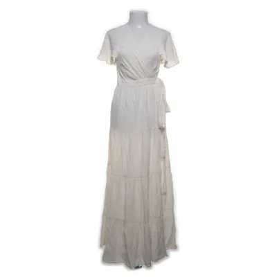 Wikkeljurk (Beige) van Showpo Polyester, Viscose