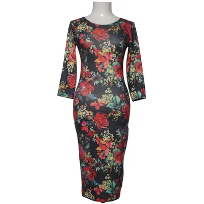 Klänning (Svart, Flerfärgad) från Cherry Couture Elastan, Viskos