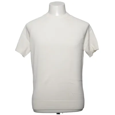 T-shirt (Hvid) fra Suitsupply Bomuld, Silke