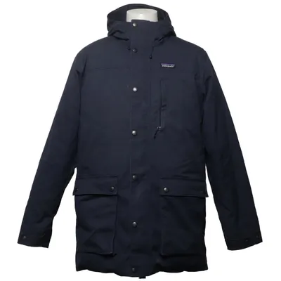 Parka (Blauw) van Patagonia Dons, Veer, Organisch katoen, Polyester