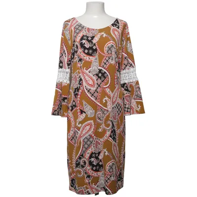 Klänning (Brun, Flerfärgad) från Glamour Elastan, Polyester