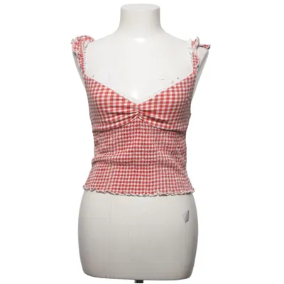 Crop top (Rouge, Blanc) de Kimchi Blue Coton, Élasthane, Polyester