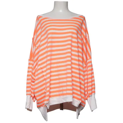 Sweatshirt (Orange, Blanc) de ESViViD Coton, Élasthane, Polyester