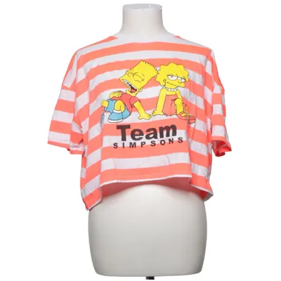 T-shirt (Vit, Orange) från The Simpsons Bomull, Polyester