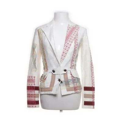 Cardigan (Wit, Meerkleurig) van Save the Queen Katoen, Elastaan