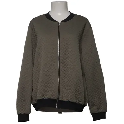 Bomber jacket (Green) from Plus Size Cotton, Elastane, Polyester