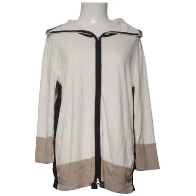 Hættetrøje (Hvid, Beige, Sort) fra Escada Sport Kashmir, Bomuld, Elastan, Polyamid, Silke