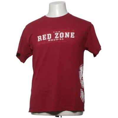 T-shirt (Rood) van Hanes Heavyweight Katoen, Polyester