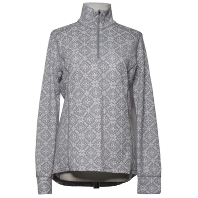 Base layer shirt (Gray, White) from Ullmax Merino wool, Polyester
