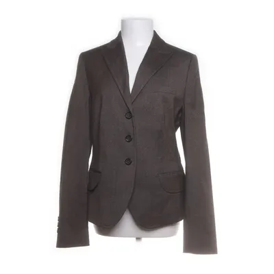 Blazer (Brown) from René Lezard Wool, Cotton, Elastane, Acetate, Polyester