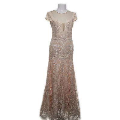 Aftonklänning (Beige, Vit)