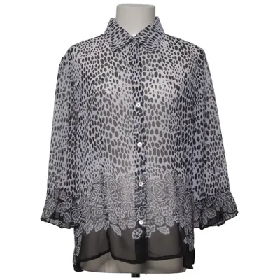 Blouse (Zwart, Wit) van JM Collection