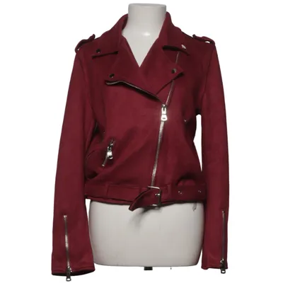 Biker jacket (Red) from Only Fashion Elastane, Polyester