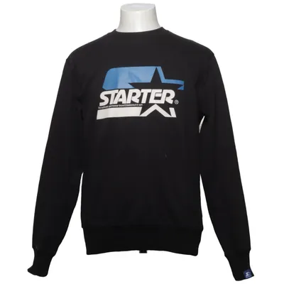 Sweatshirt (Noir) de Starter Coton, Polyester
