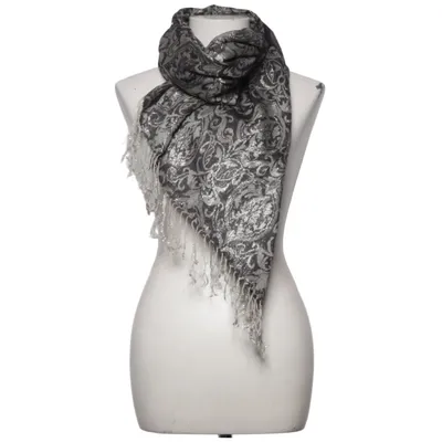 Scarf (Gray, Black) from Indiska Viscose