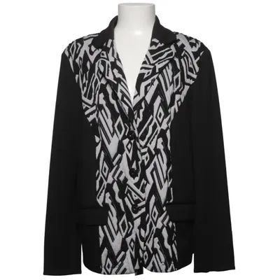Blazer (Sort, Hvid) fra Cosima Elastan, Polyester, Viscose