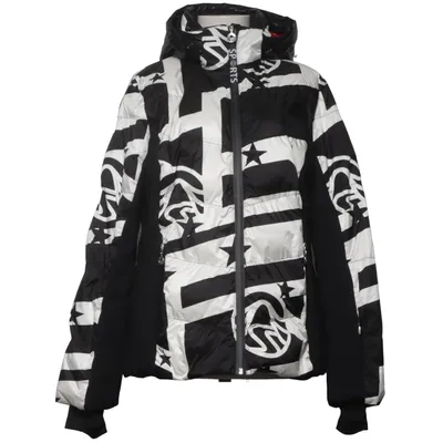 Skidjacka (Svart, Vit) från Sportalm Kitzbühel Dun, Fjädrar, Polyamid, Polyester, Polyuretan