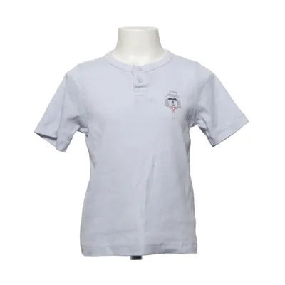 Henley T-shirt (Blå) fra Lindex Bomuld, Elastan