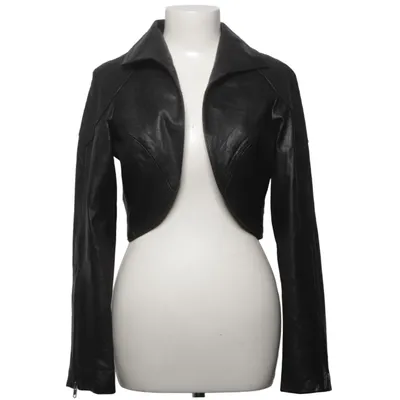 Leren jack (Zwart) van NÖR Denmark Leer, Polyester