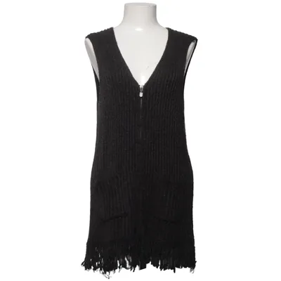 Gilet (Gris) de Plus Free Form Acrylique, Polyester, Laine