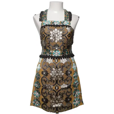 Jurk (Beige, Zwart, Turquoise) van For Love & Lemons Elastaan, Polyester, Zijde, Viscose