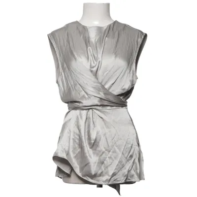 Haut (Gris) de H&M Modern Classic Polyester, Viscose