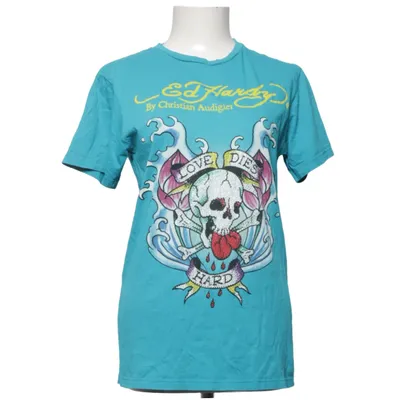 T-shirt (Blue, Multicolored) from Ed Hardy by Christian Audigier Cotton