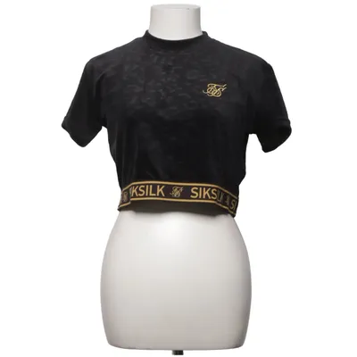 T-shirt (Black, Gold) from SikSilk Elastane, Polyester