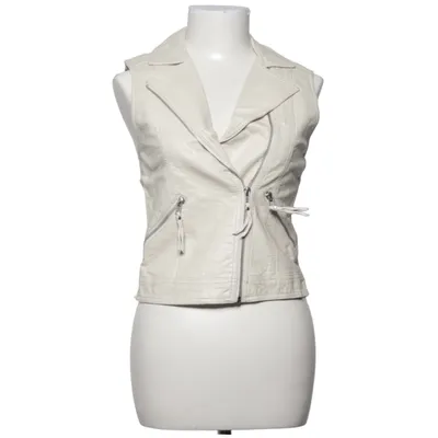 Bikerväst (Beige) från H&M Skinnimitation, Polyester