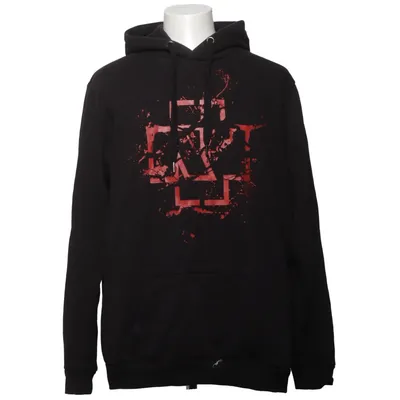 Capuchon sweater (Zwart, Rood) van Rammstein Katoen, Polyester