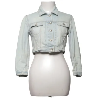 Veste en jean (Moto) de Topshop Moto Coton, Élasthane