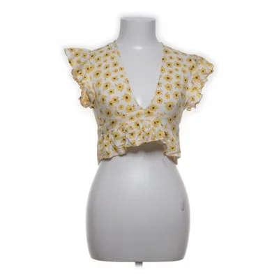 Crop top (Yellow, Multicolored) from Pull & Bear Viscose