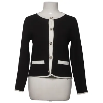 Cardigan (Sort, Hvid) fra Zara Polyester, Viscose