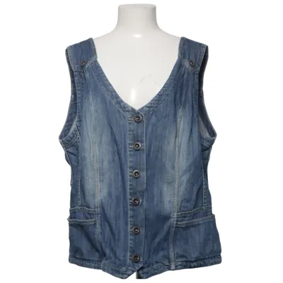 Denim vest (Blue) from Olars Ulla Cotton, Elastane