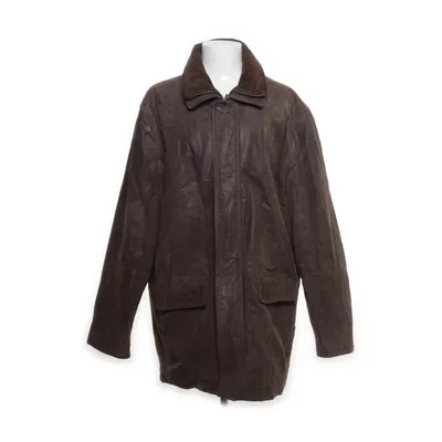 Leather jacket (Brown) from Trapper Polyester, Leather