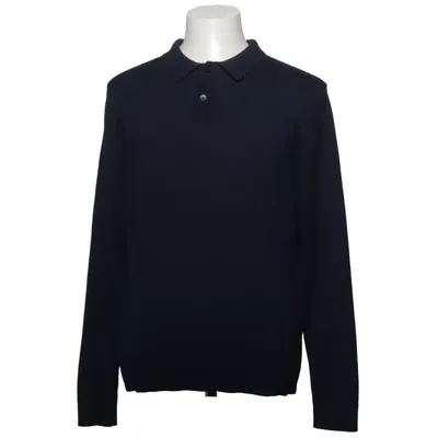 Rugbytrøje (Blå) fra Selected Homme Merinould, Polyester