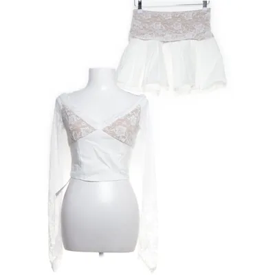 Set (Wit, Bruin) van Fashion Elastaan, Polyester