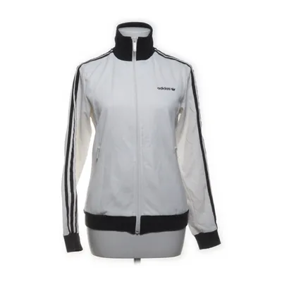 Träningsjacka (Vit, Svart) från Adidas Originals Bomull, Polyester