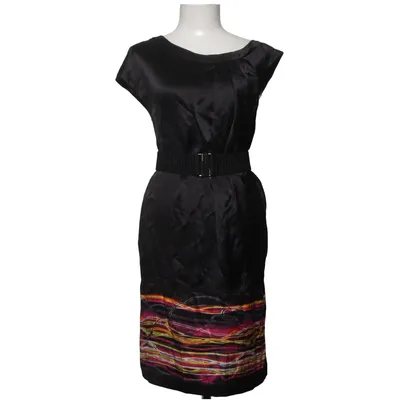 Robe (Noir, Multicolore) de Karen Millen Acétate, Soie
