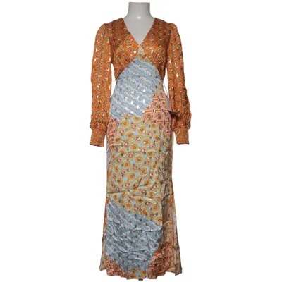 Jurk (Oranje, Blauw, Meerkleurig) van Never Fully Dressed Viscose