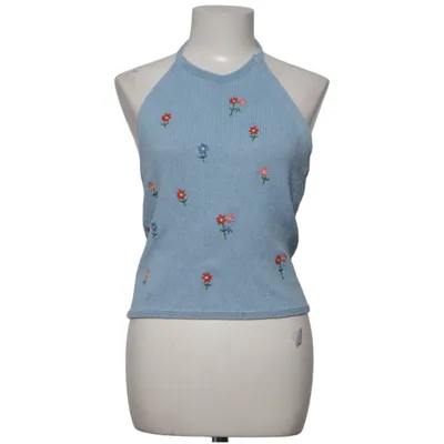 Halter neck top (Blue, Multicolored) from Zara
