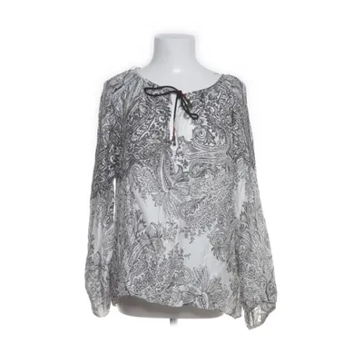Blouse (White, Black) from Zara Woman Silk, Viscose